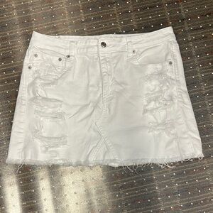 American Eagle Outfitters White A-Line Mini Skirt